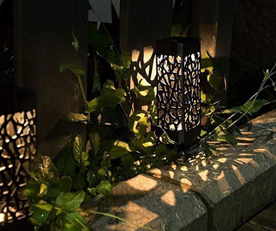 Lampa solarna ogrodowa ażurowa