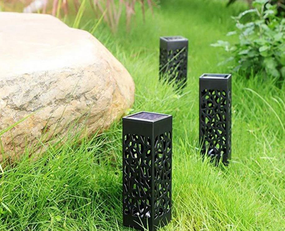 Lampa solarna ogrodowa ażurowa