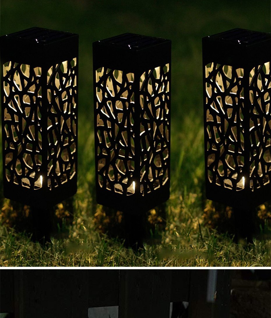 Lampa solarna ogrodowa ażurowa