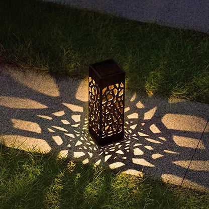 Lampa solarna ogrodowa ażurowa