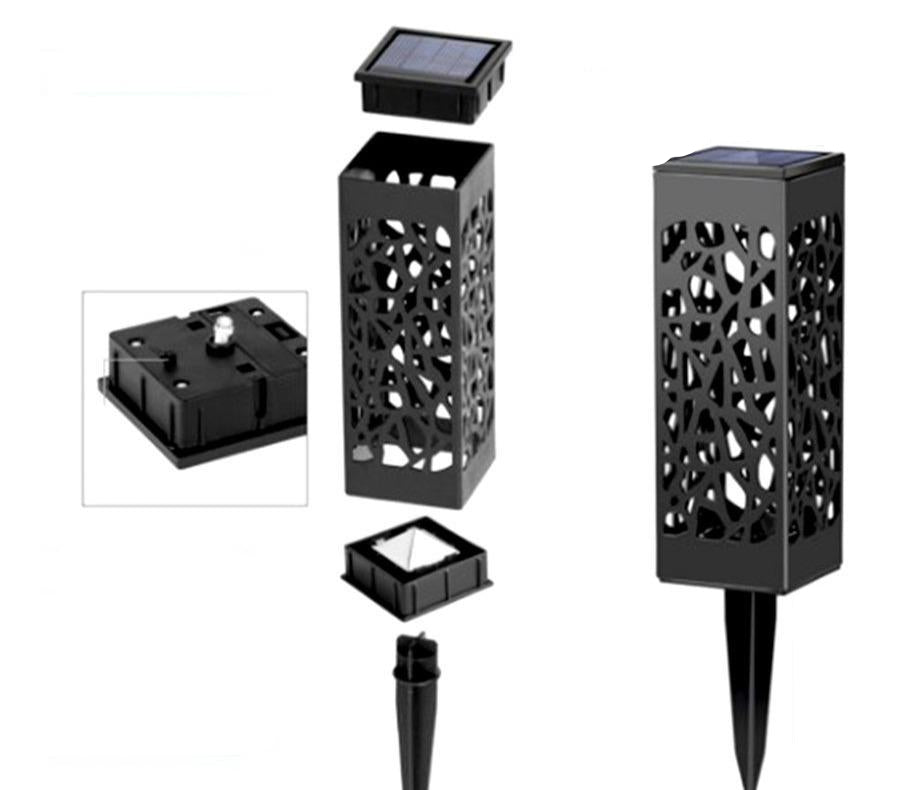 Lampa solarna ogrodowa ażurowa