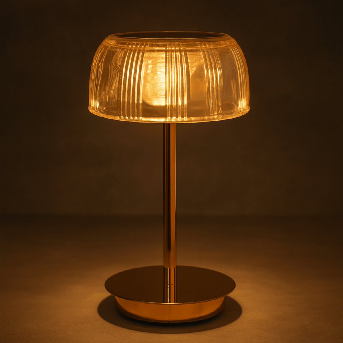 Lampa stołowa LED ryflowana