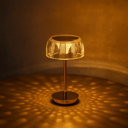 Lampa stołowa LED ryflowana