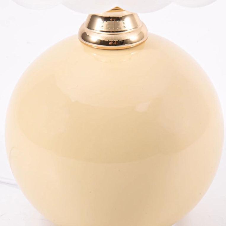 Stolní lampa se skleněným stínidlem