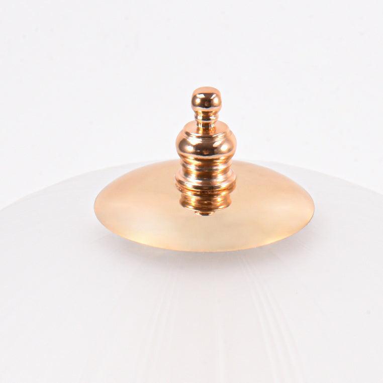 Stolní lampa se skleněným stínidlem