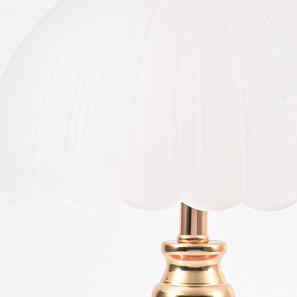 Stolní lampa se skleněným stínidlem