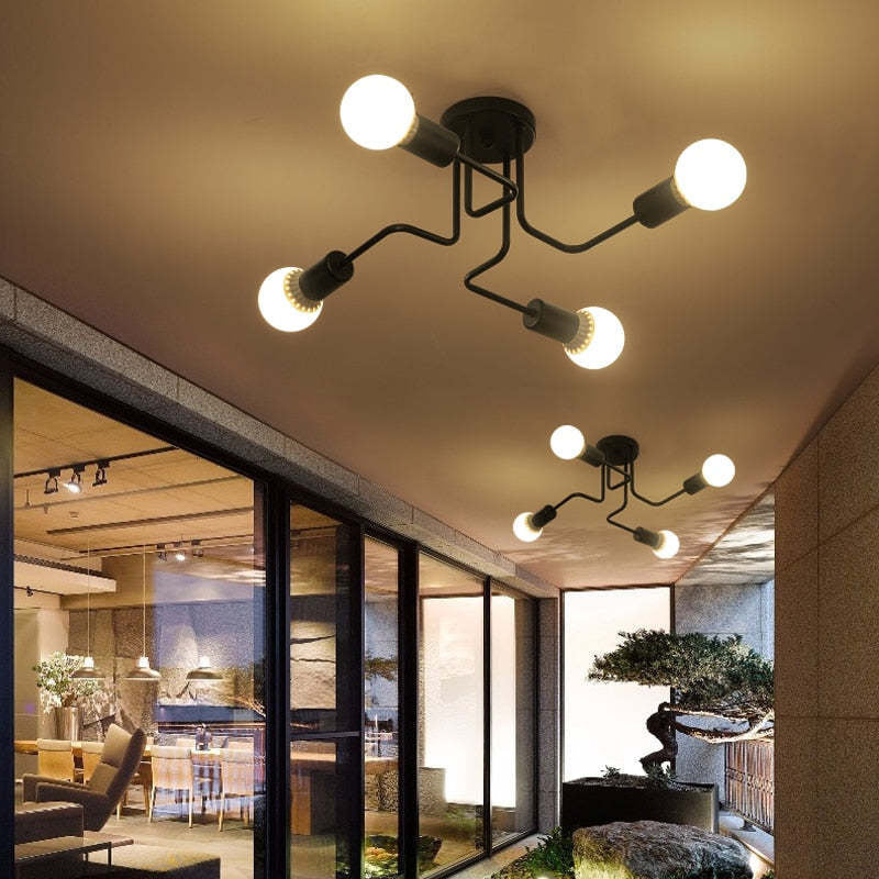 Lampa sufitowa industrialna