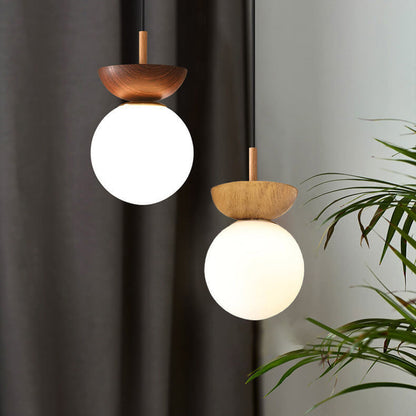 Glass globe ceiling lamp