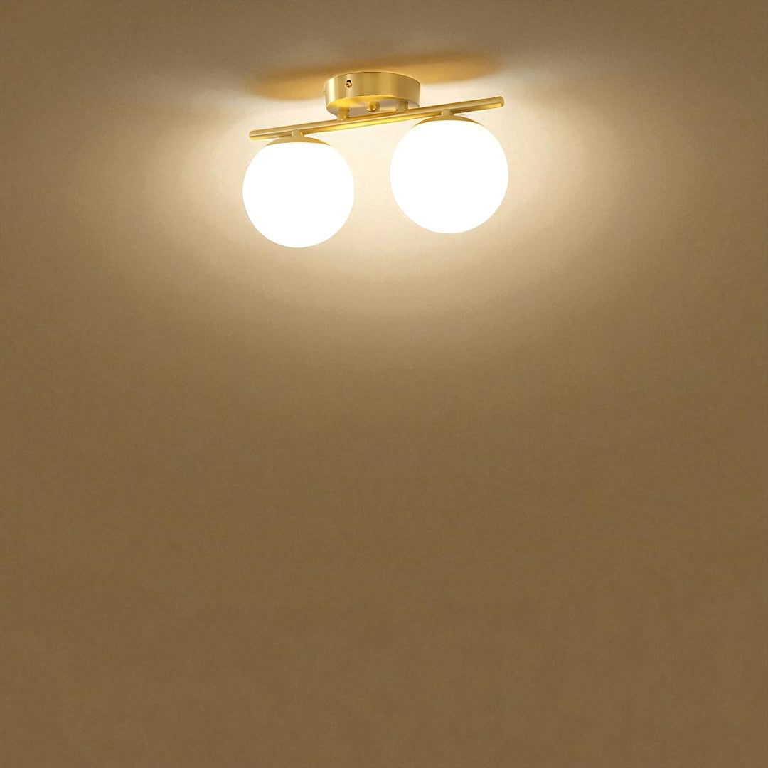 Glass ball ceiling lamp