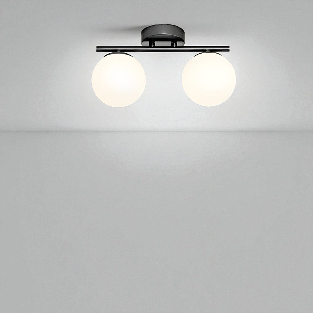 Glass ball ceiling lamp