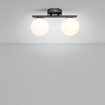 Glass ball ceiling lamp