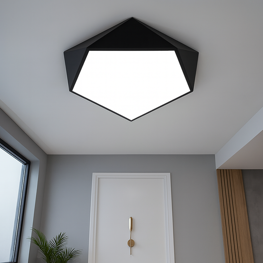 Plafonnier LED géométrique