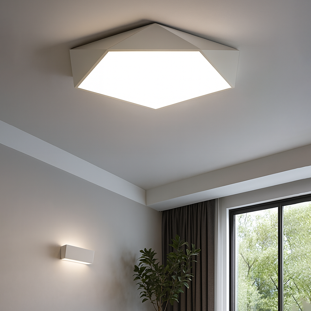 Lampa sufitowa LED geometryczna