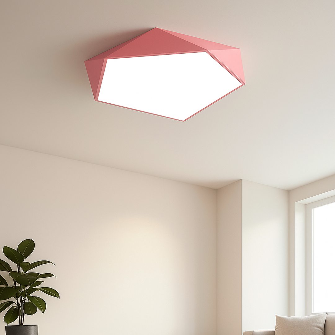 Lampa sufitowa LED geometryczna