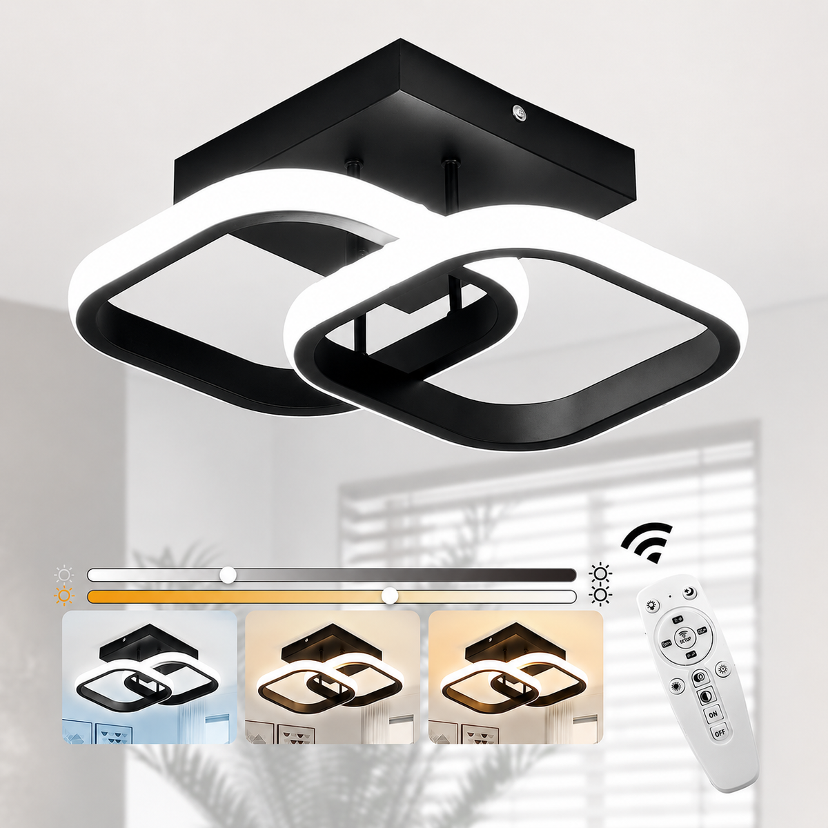 Lampa sufitowa LED kwadratowa