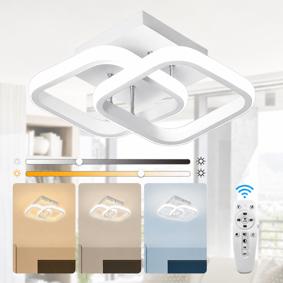 Lampa sufitowa LED kwadratowa