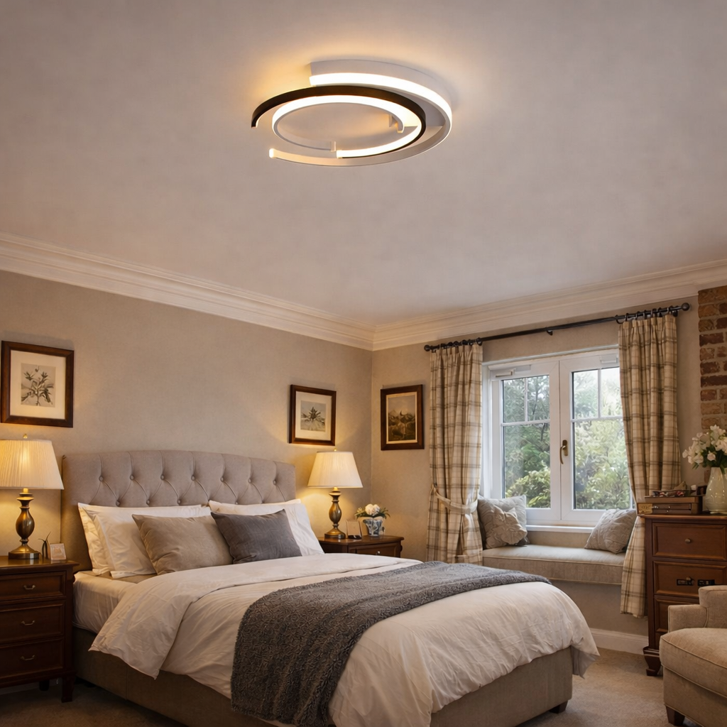 Spiral LED ceiling lamp