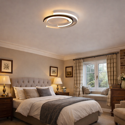 Spiral LED ceiling lamp