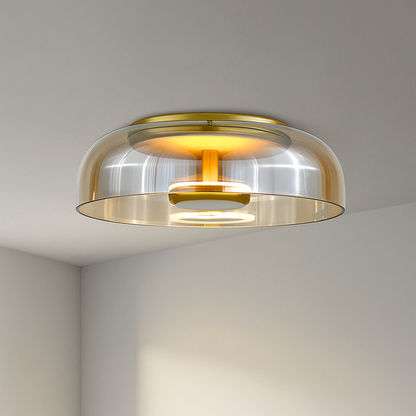 Plafonnier LED en verre