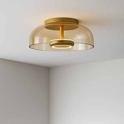 Plafonnier LED en verre