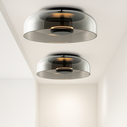 Plafonnier LED en verre