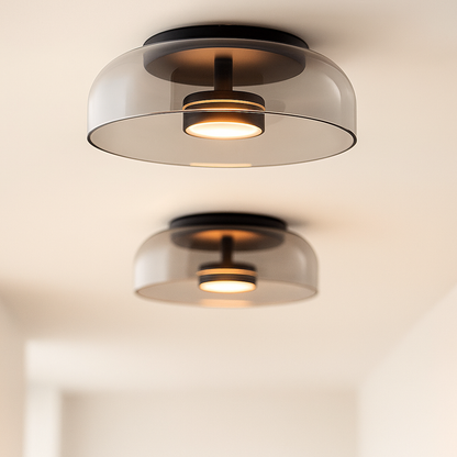 Plafonnier LED en verre