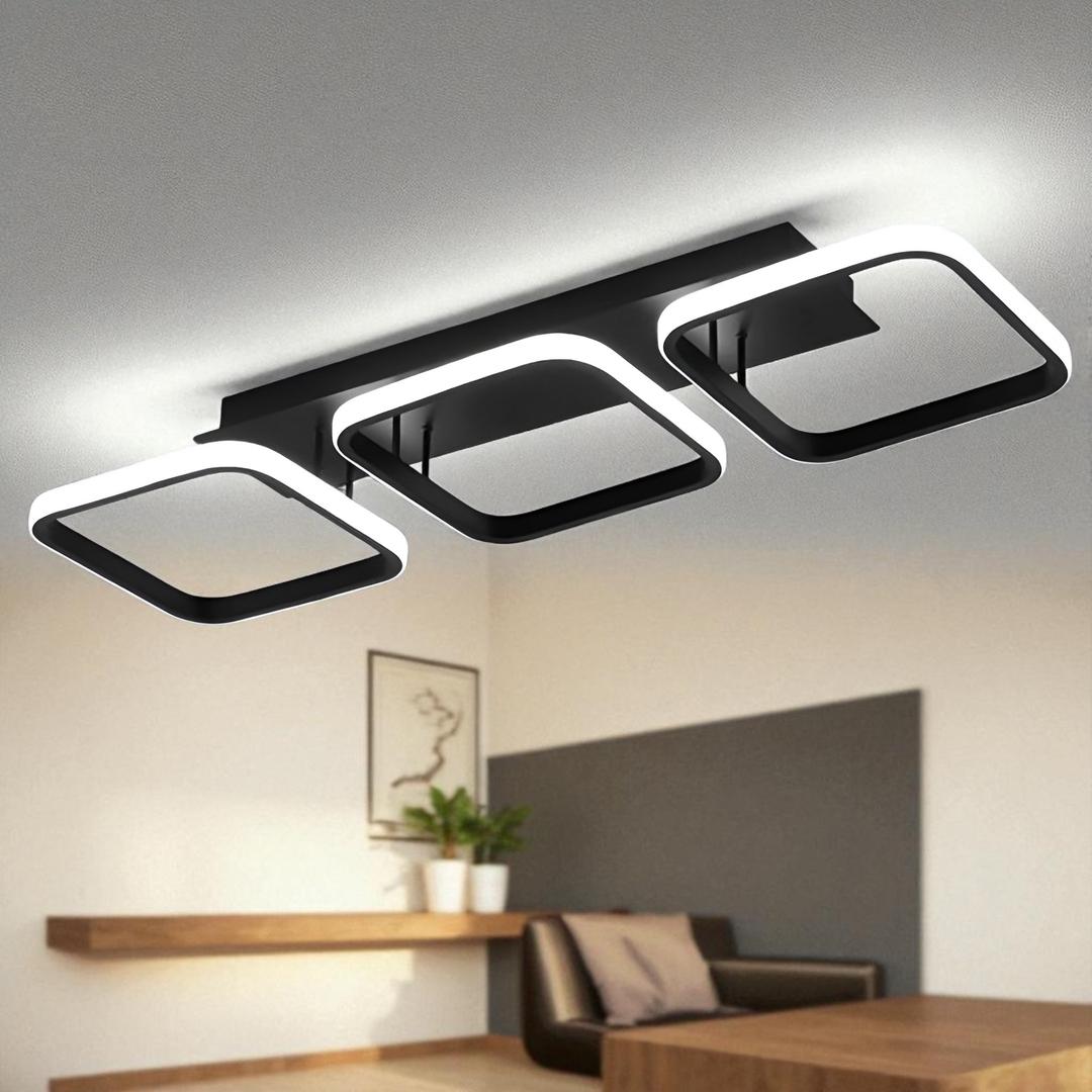 Plafonnier LED à trois abat-jour