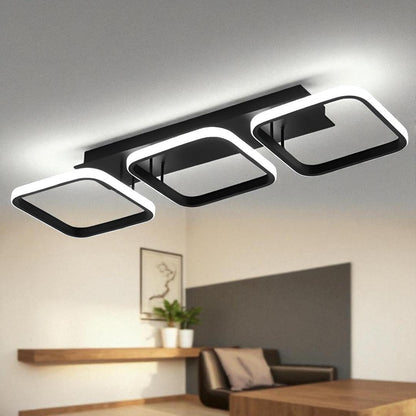 Plafonnier LED à trois abat-jour