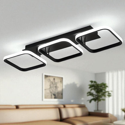 Plafonnier LED à trois abat-jour