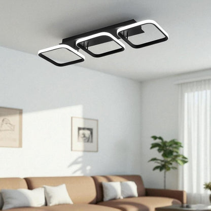 Plafonnier LED à trois abat-jour
