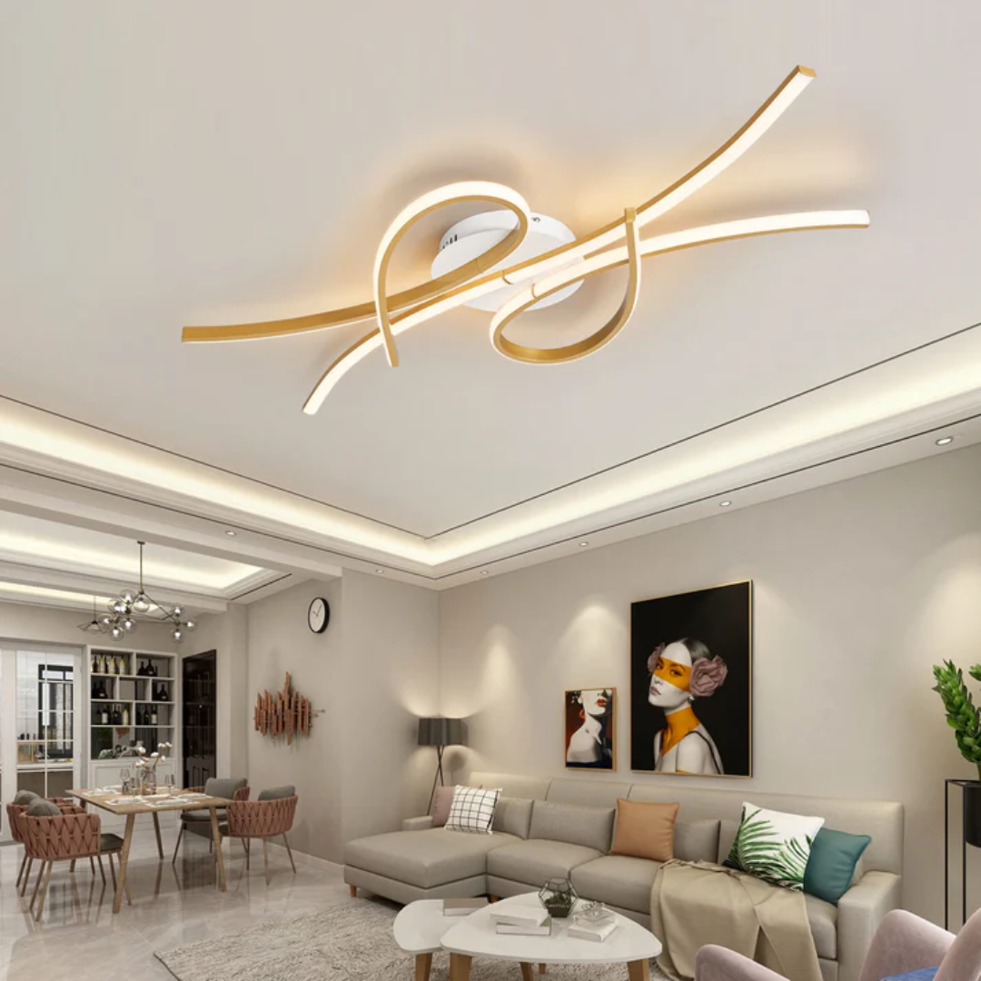 Plafonnier LED avec télécommande