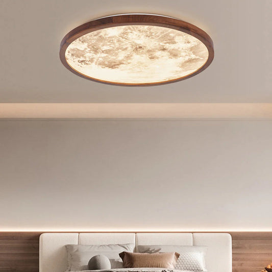 Plafonnier rond lune