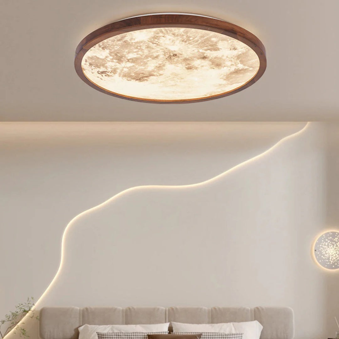 Lampa sufitowa okrągła księżyc