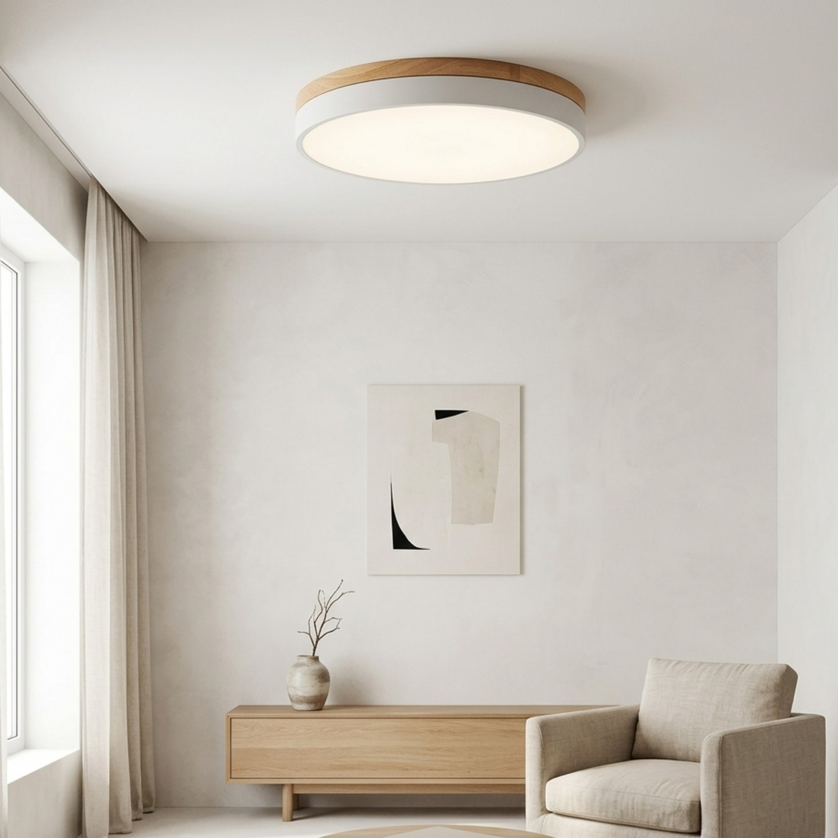 Round LED ceiling light
