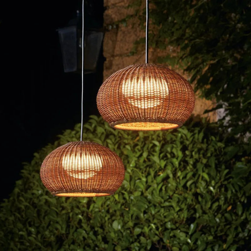 Lampa sufitowa pleciona