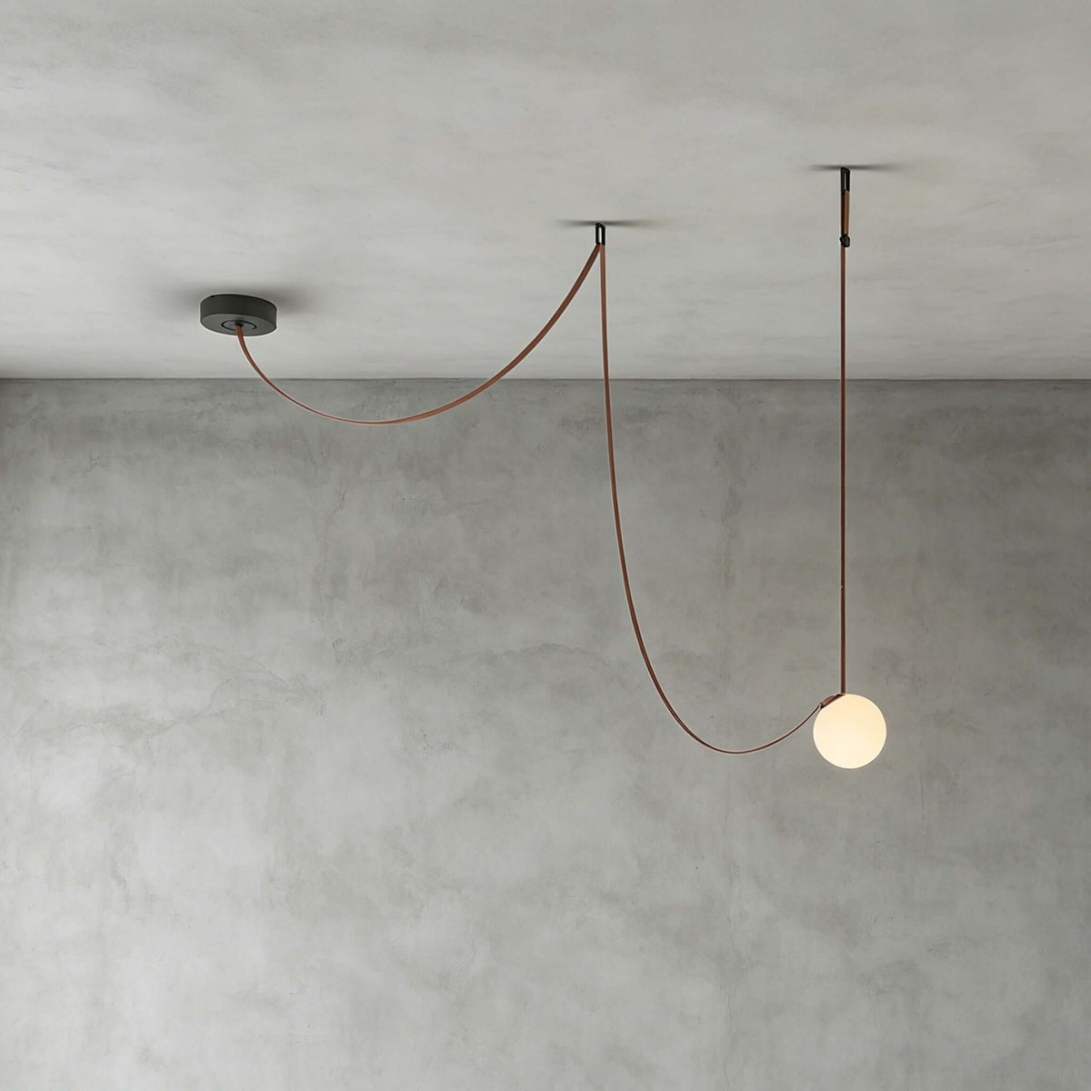 Lampa sufitowa z kulistymi kloszami