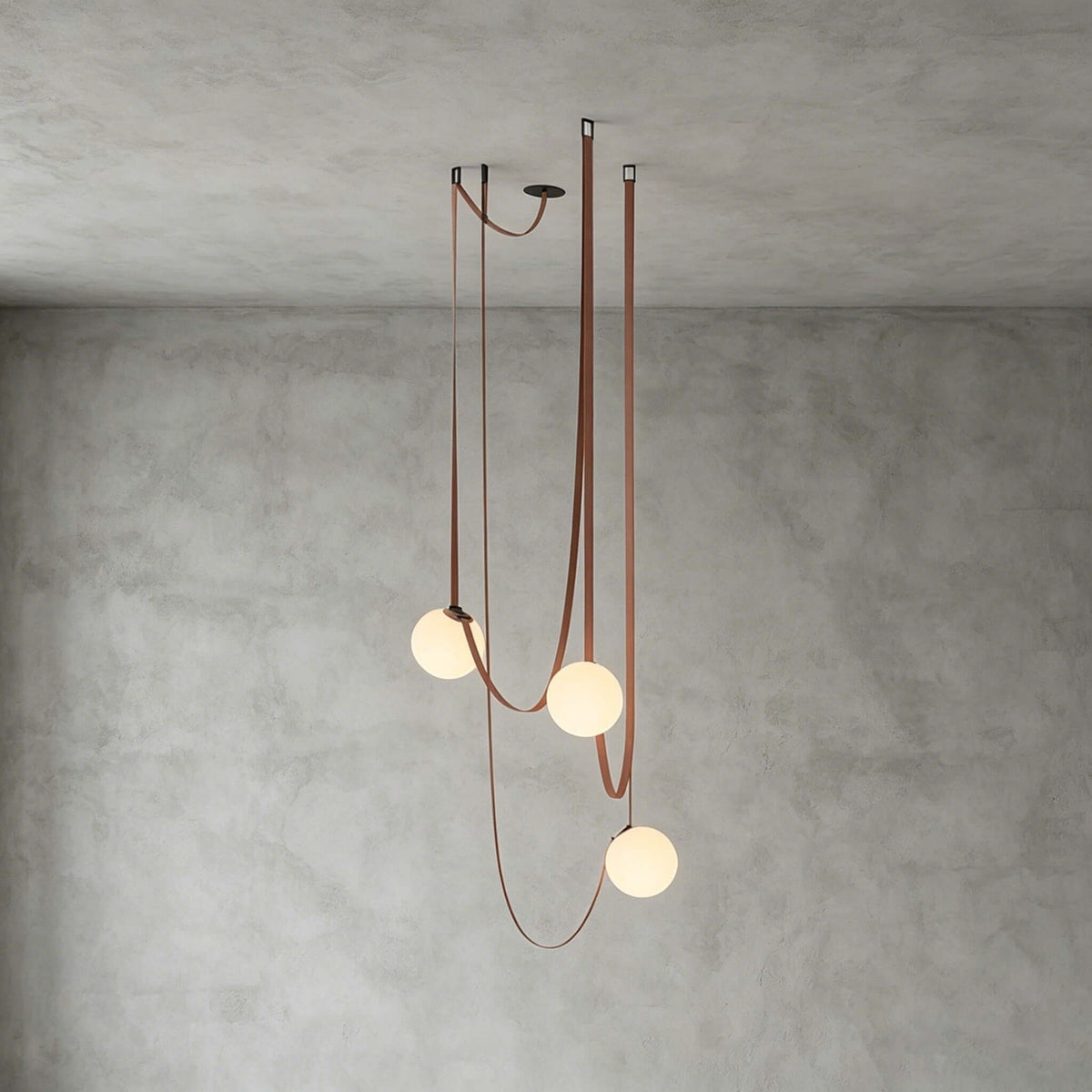 Lampa sufitowa z kulistymi kloszami