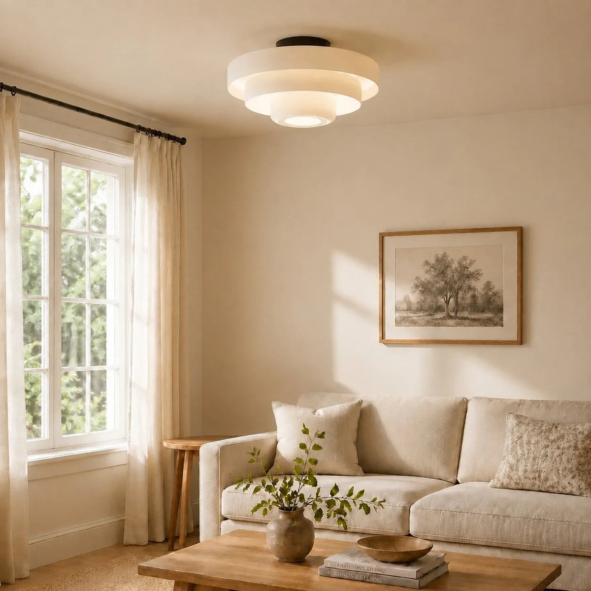 Plafonnier à trois couches