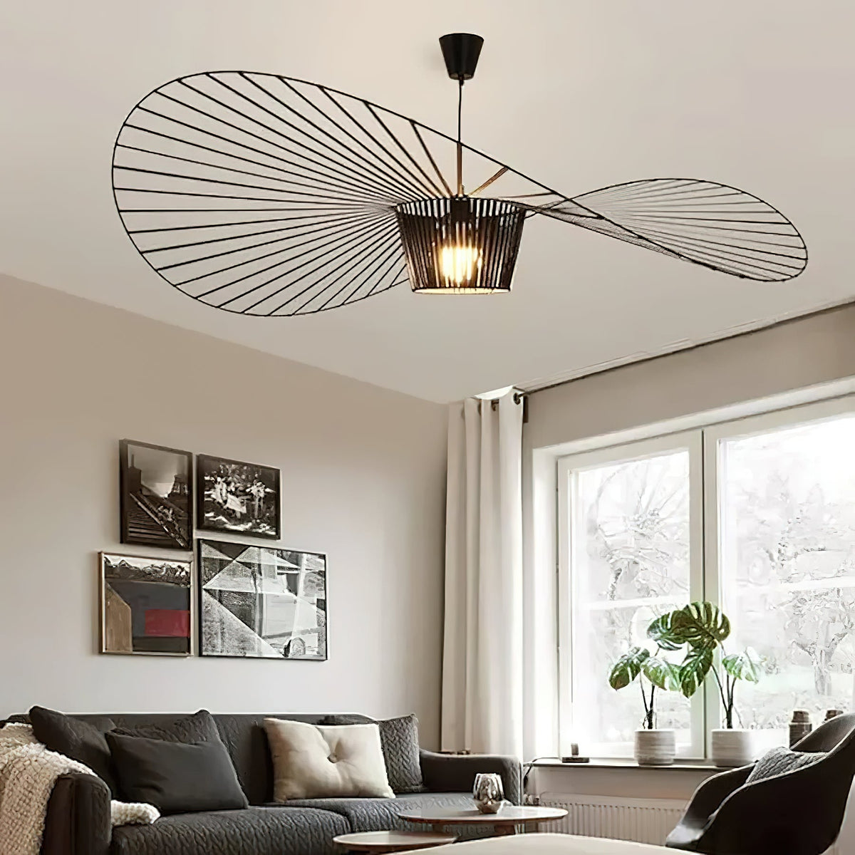 Openwork pendant lamp