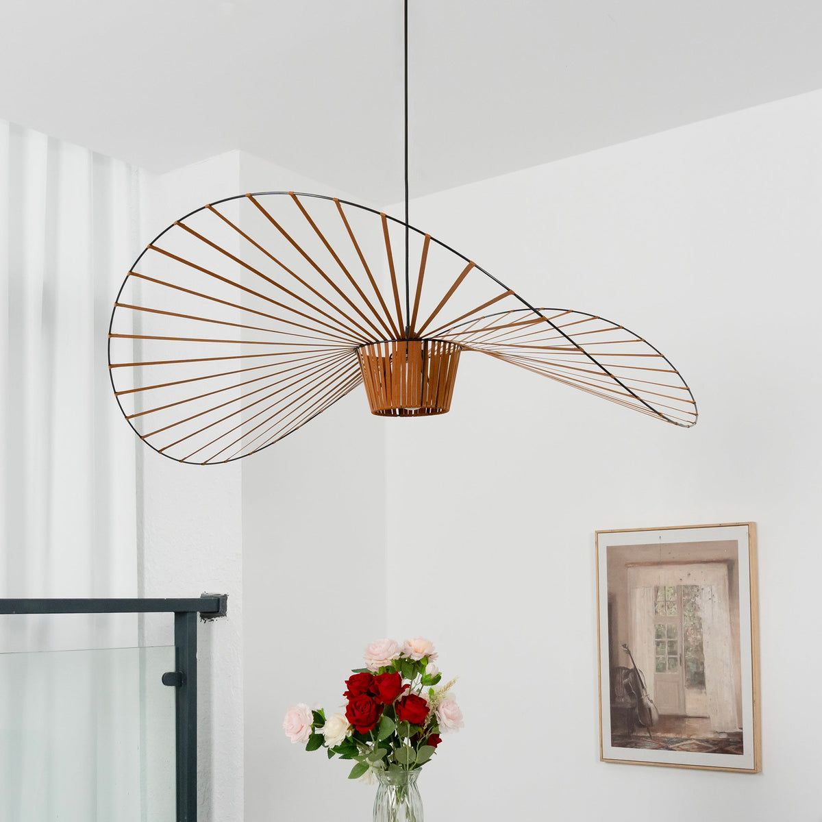 Openwork pendant lamp