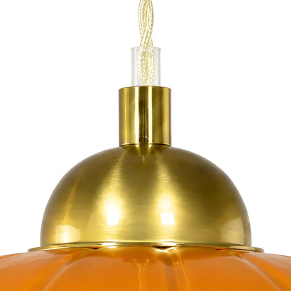 Lampa wisząca ceramiczny klosz kwiat