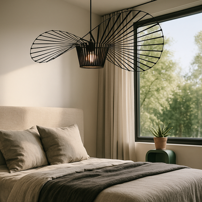 Lampe suspendue en fil métallique