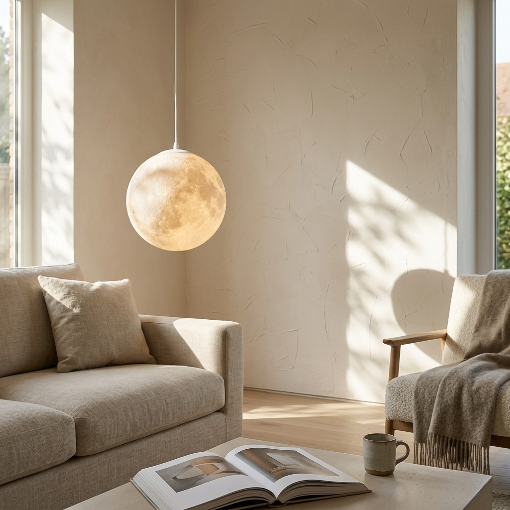 Lampe suspendue lune