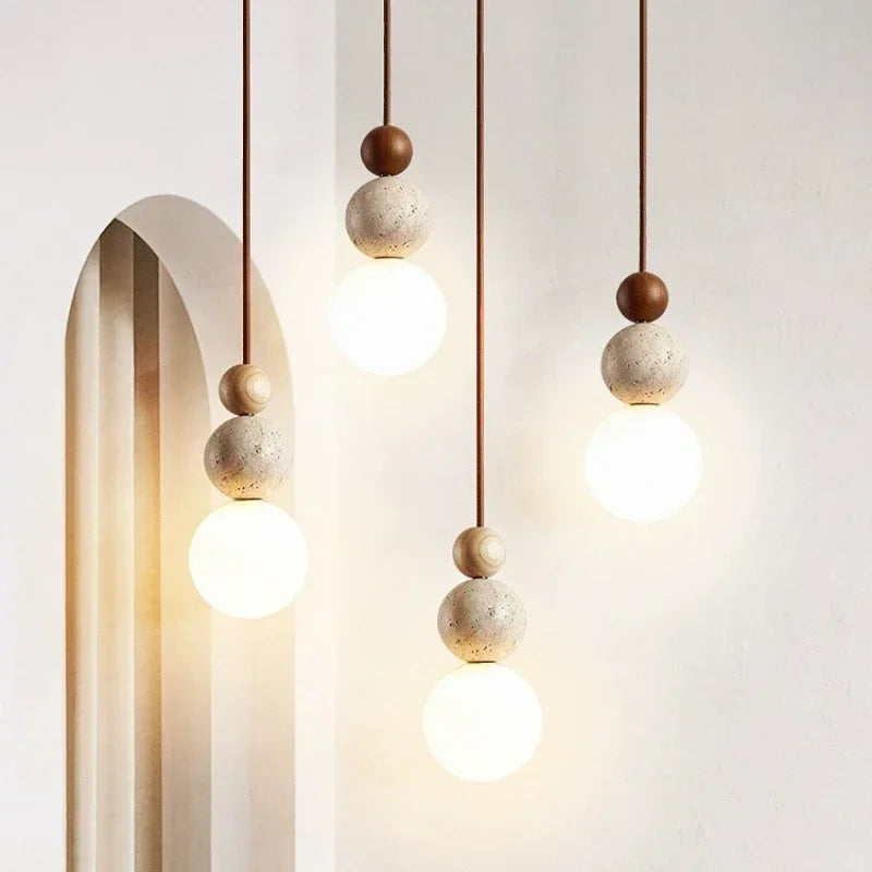 Lampa wisząca kula szklana