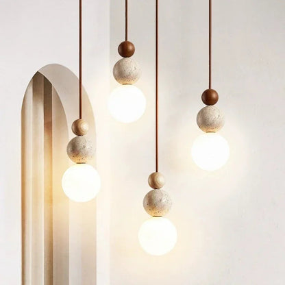 Lampa wisząca kula szklana