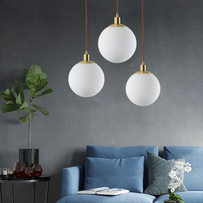Lampa wisząca kula szklana