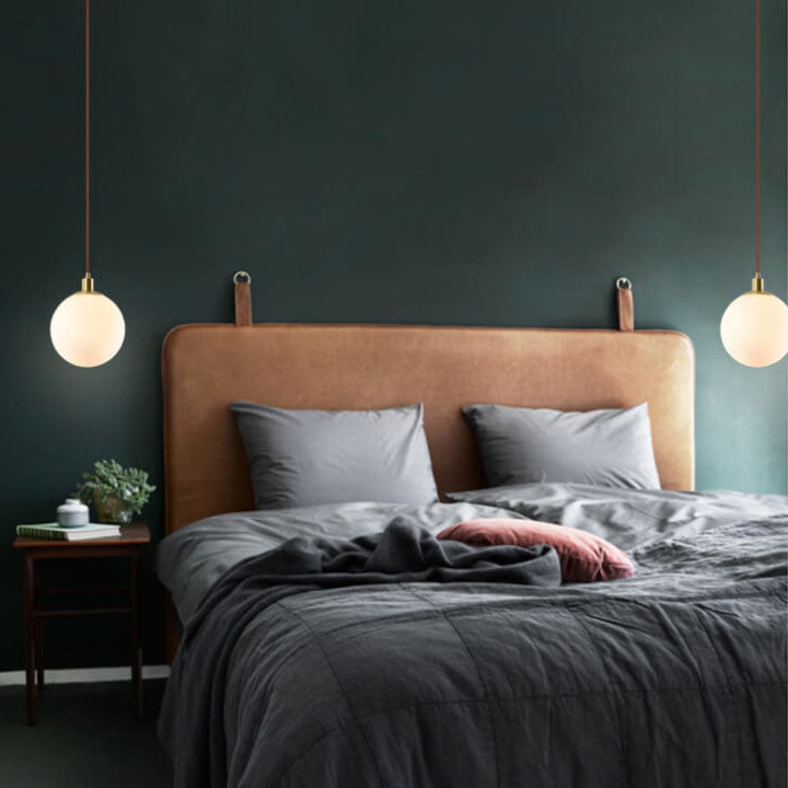 Lampa wisząca kula szklana