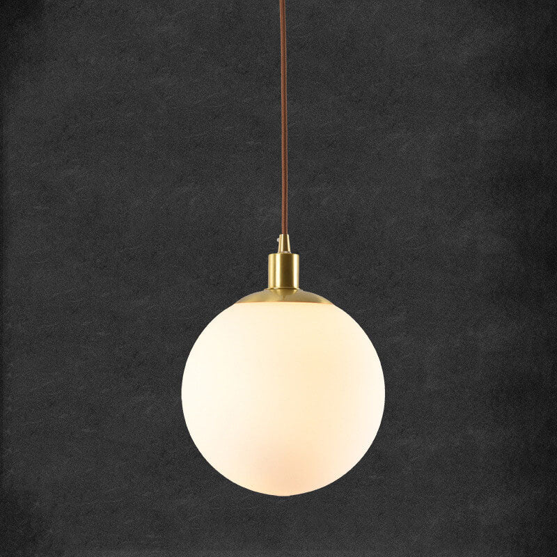 Lampa wisząca kula szklana