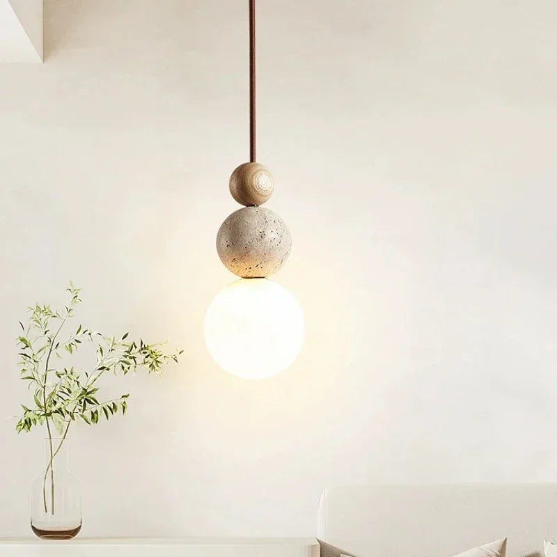 Lampa wisząca kula szklana