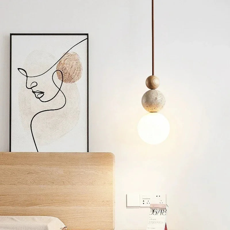Lampa wisząca kula szklana